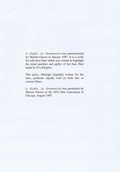 A Night in Greenwich
