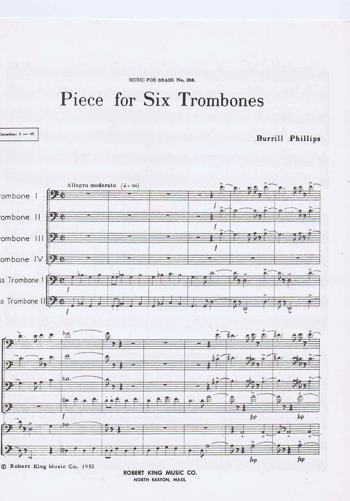 Piece for Six Trombones - 2