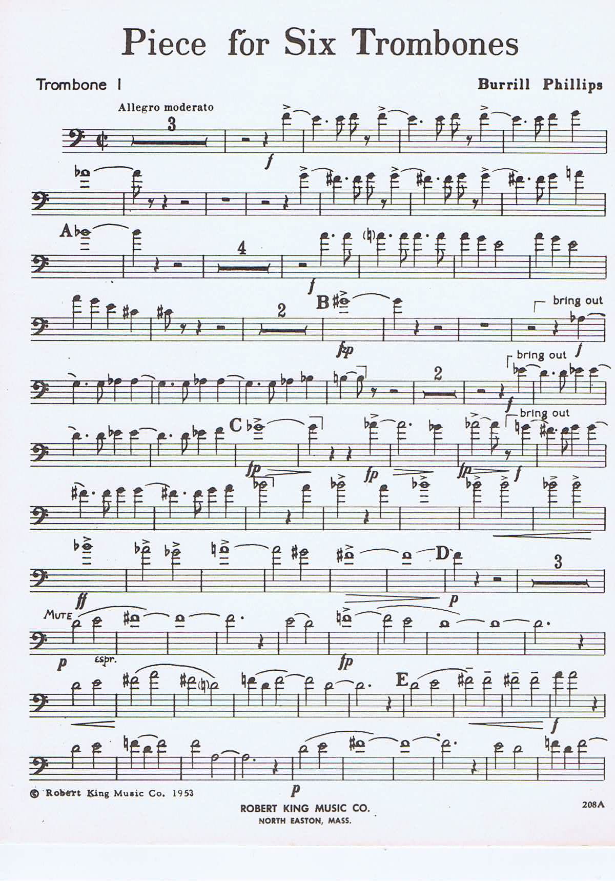 Piece for Six Trombones - 3