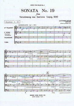 Gottfried Reiche - Sonata nr. 19