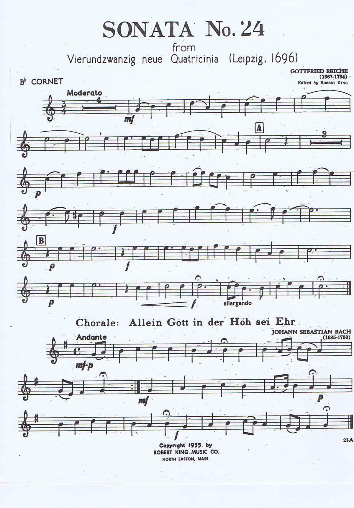 Gottfried Reiche - Sonata nr. 24 - 3