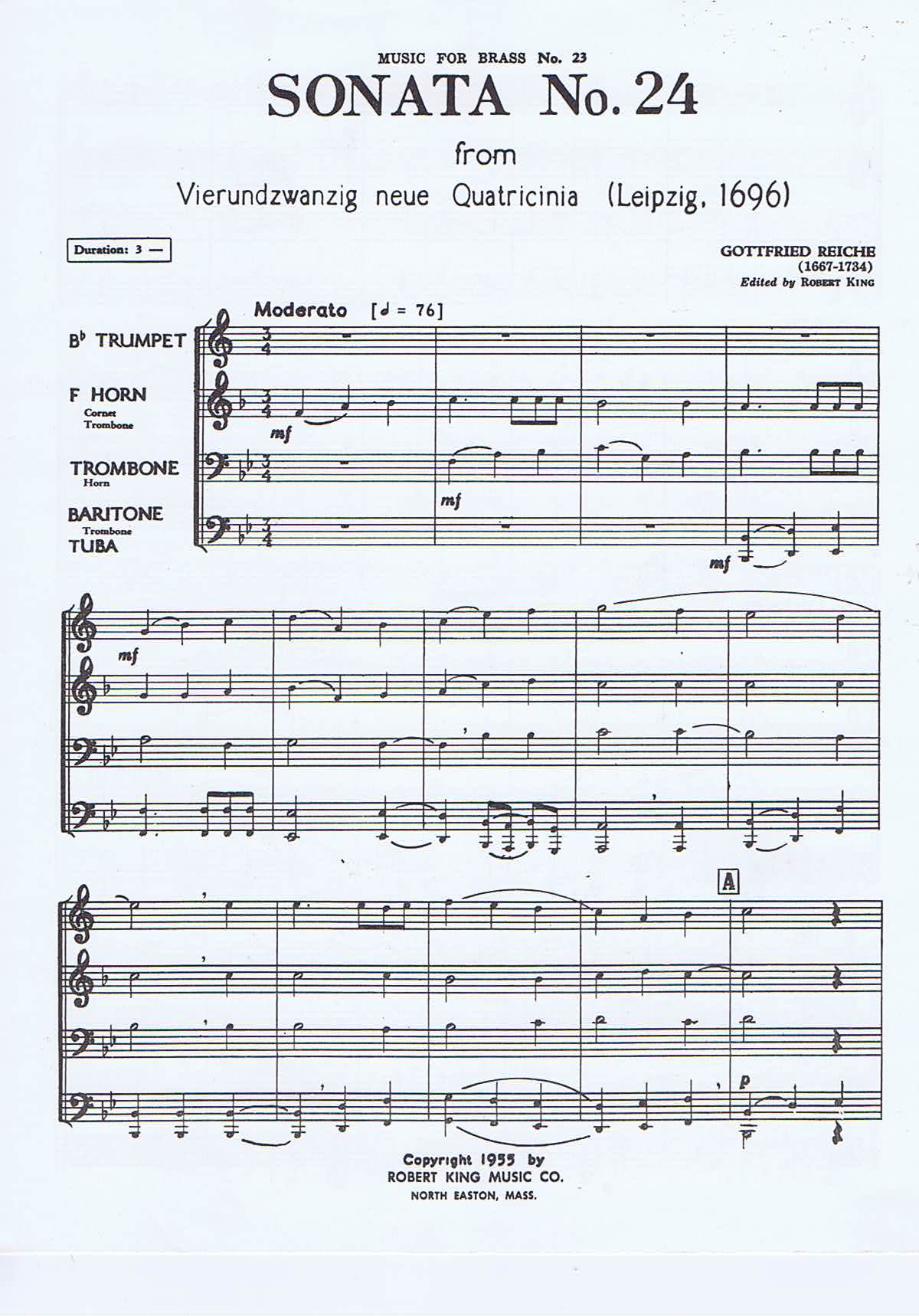 Gottfried Reiche - Sonata nr. 24 - 2