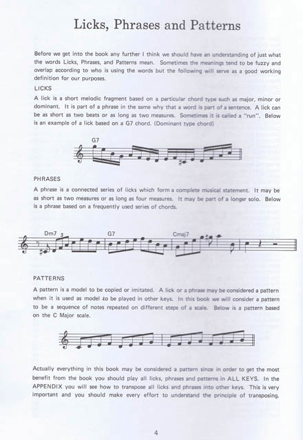 Jazz Saxophone, Lick's, Phrases & Patterns - 3