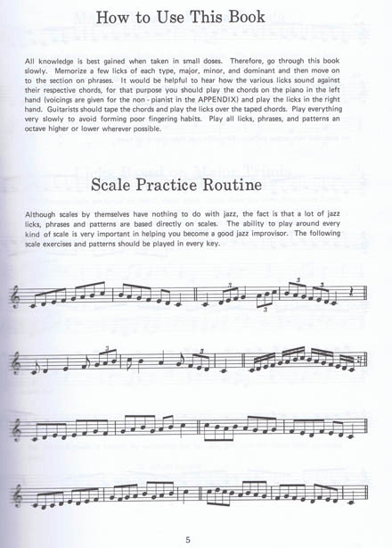 Jazz Saxophone, Lick's, Phrases & Patterns - 4