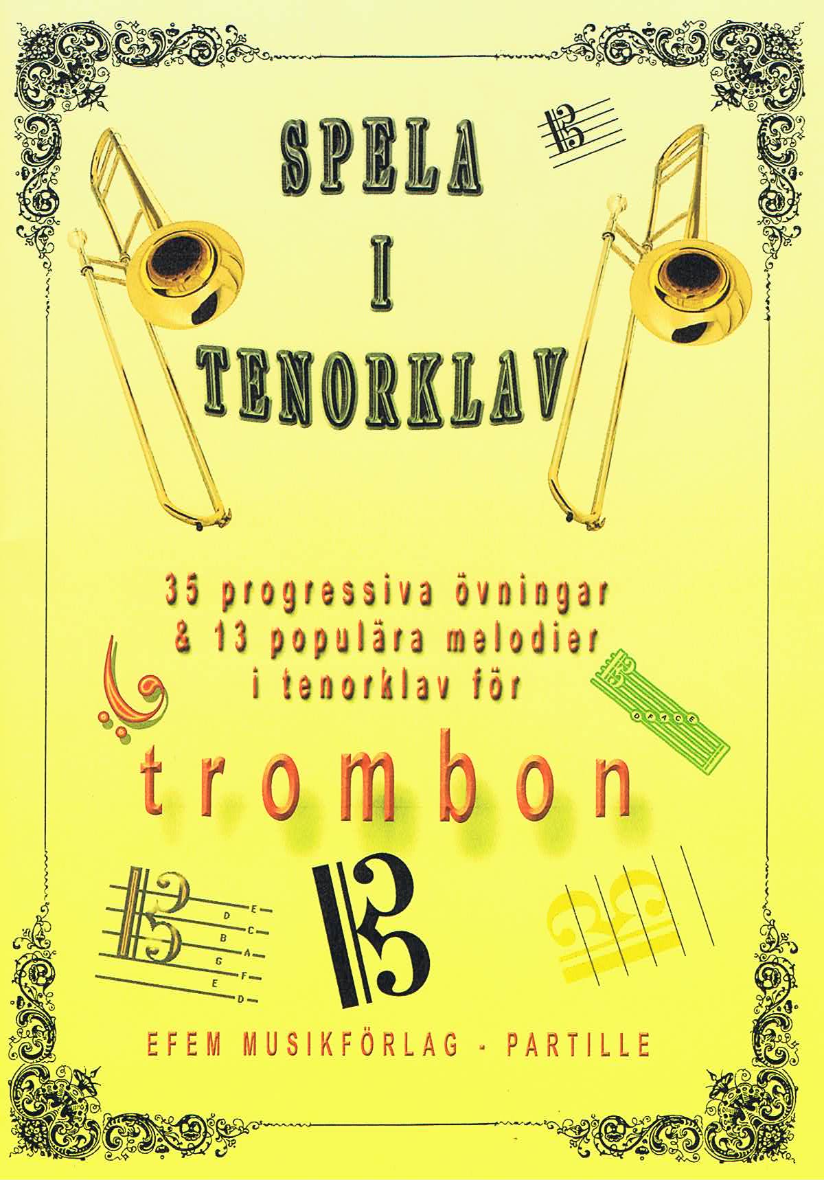 Spela i Tenorklav, övningar för Trombon