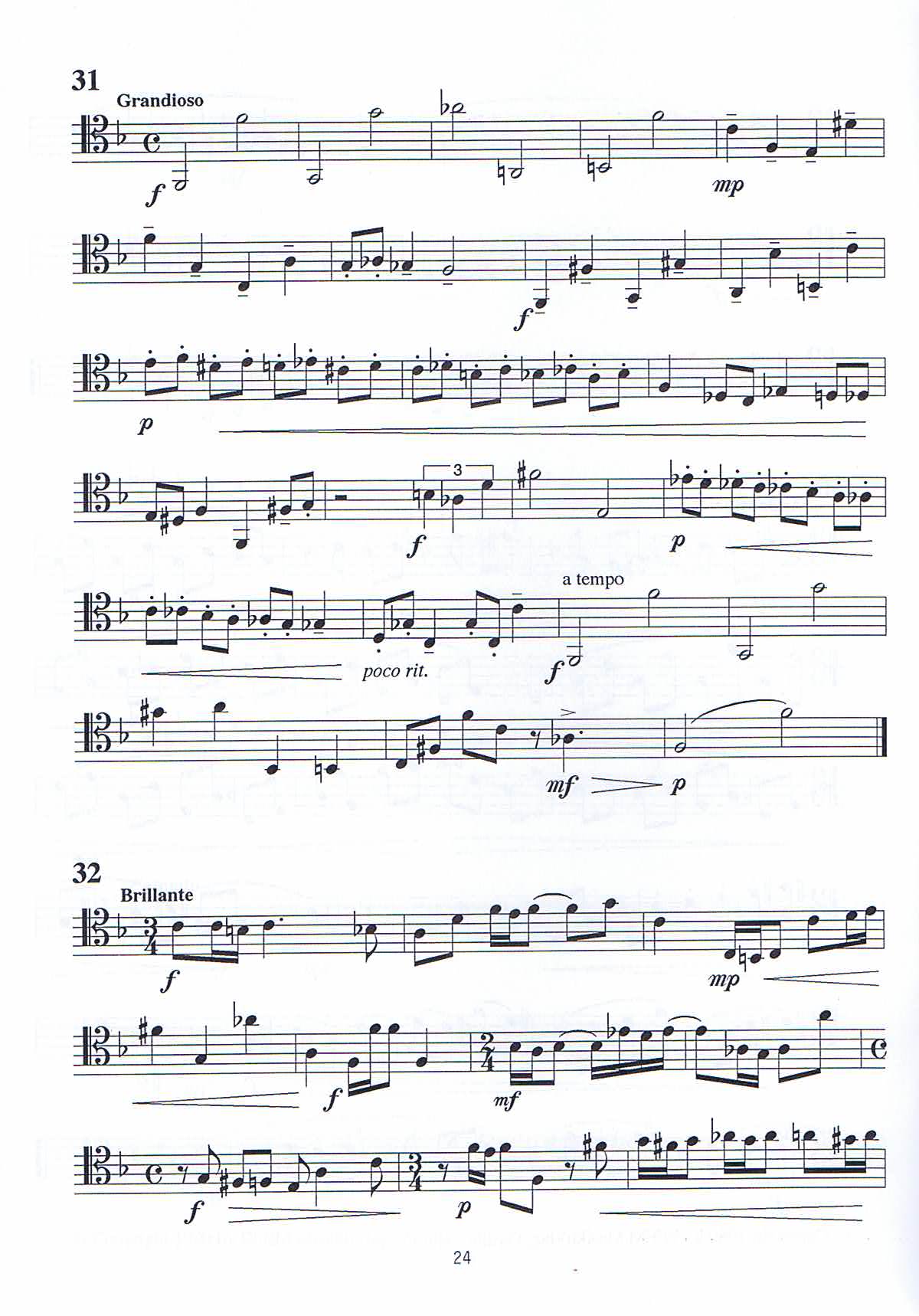 Spela i Tenorklav, övningar för Trombon - 3