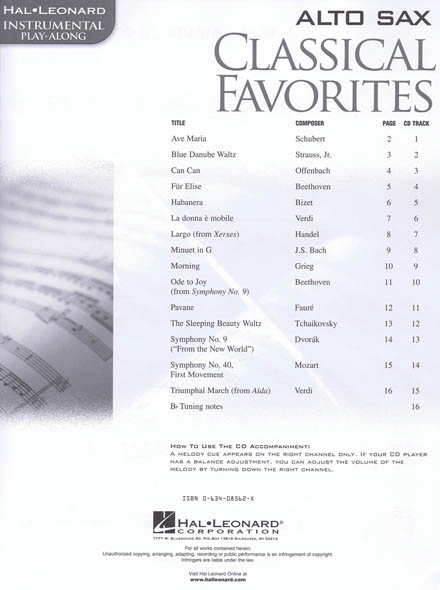 Classical Favorites, Altsaxofon - 2
