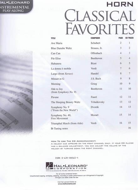 Classical Favorites, Valthorn - 2