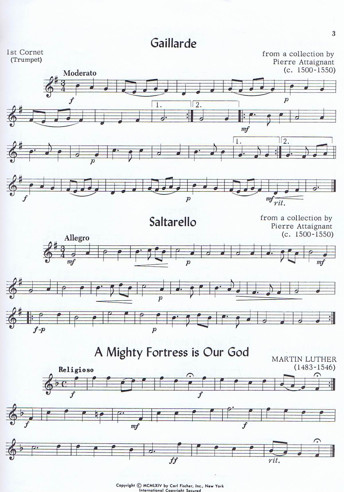 Early Classics for Brass Ensembles - 3