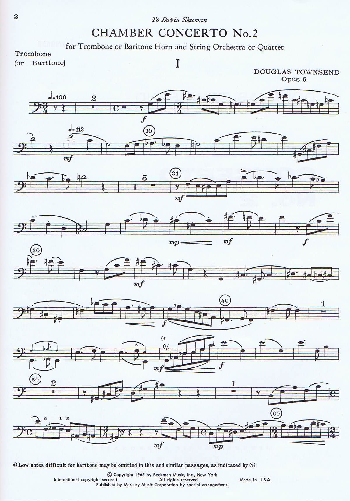 Chamber Concerto No. 2 - 2