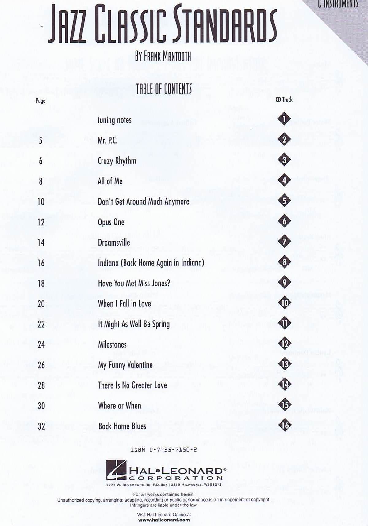 Jazz Classic Standards - 2