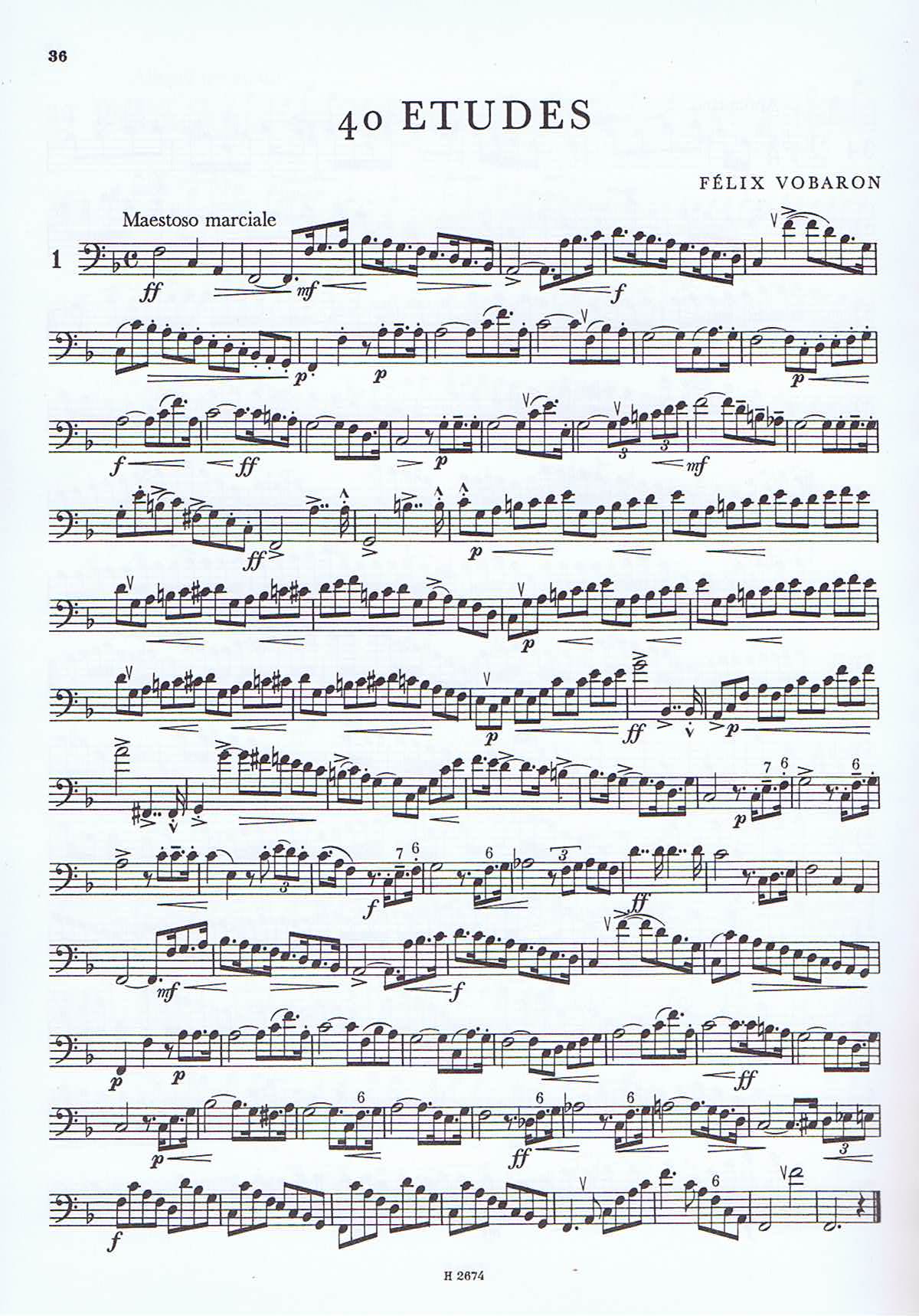 Vobaron - Etyder för trombon - 3