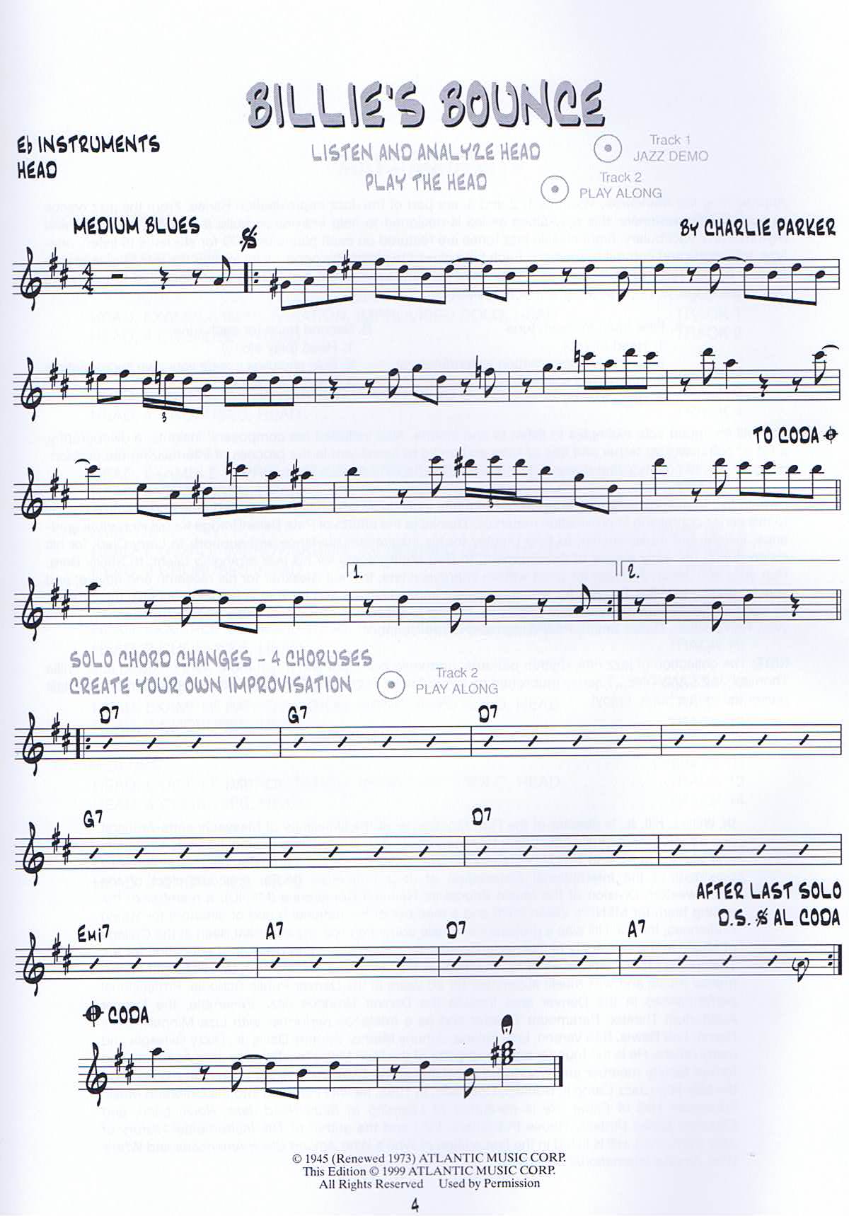 Approaching the standards, Vol 1, Altsax, Eb - 3