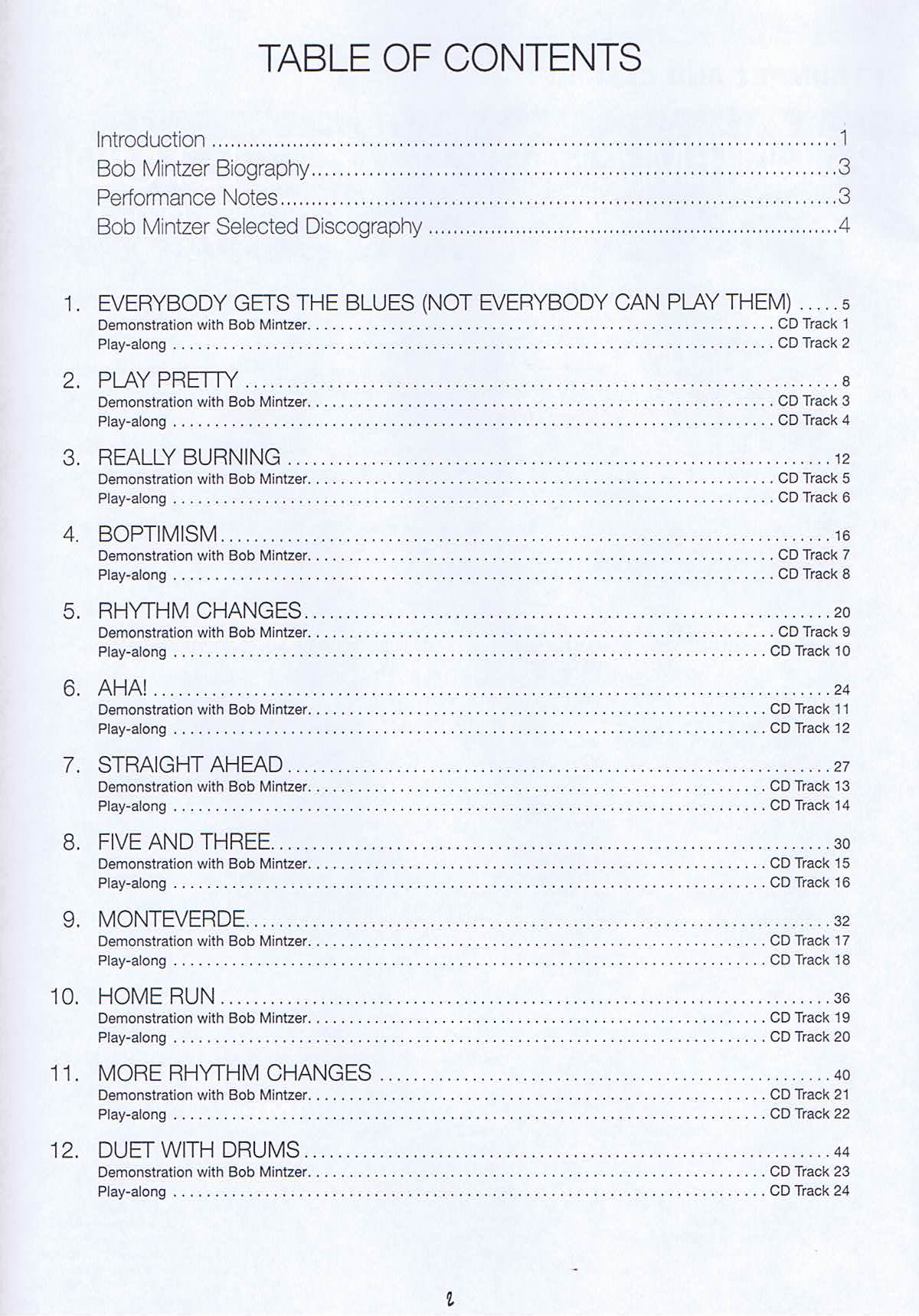 12 Contemporary Jazz Etudes, Bb - 2