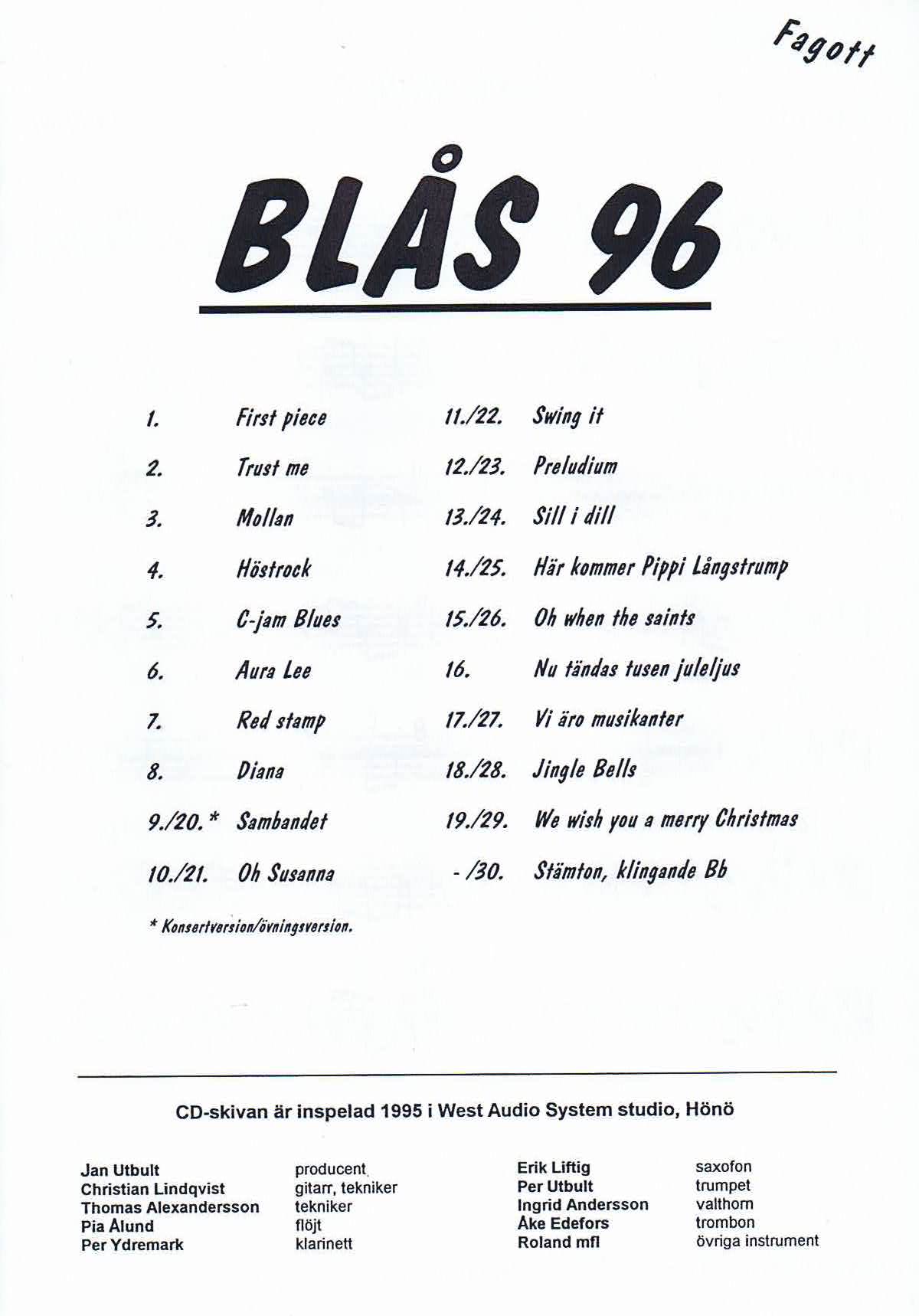Blås 96 fagott - 2