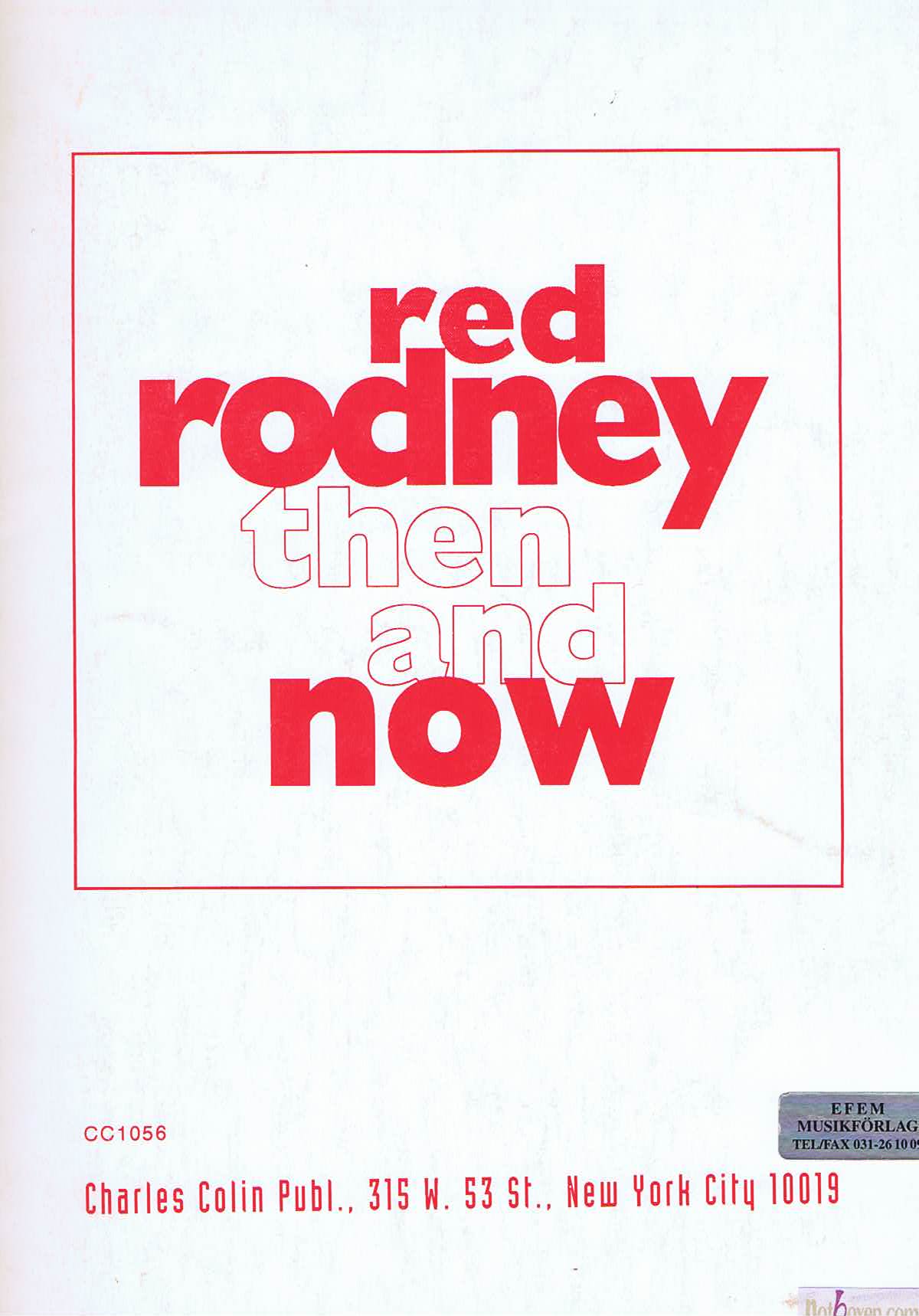 Red Rodney - Then and now