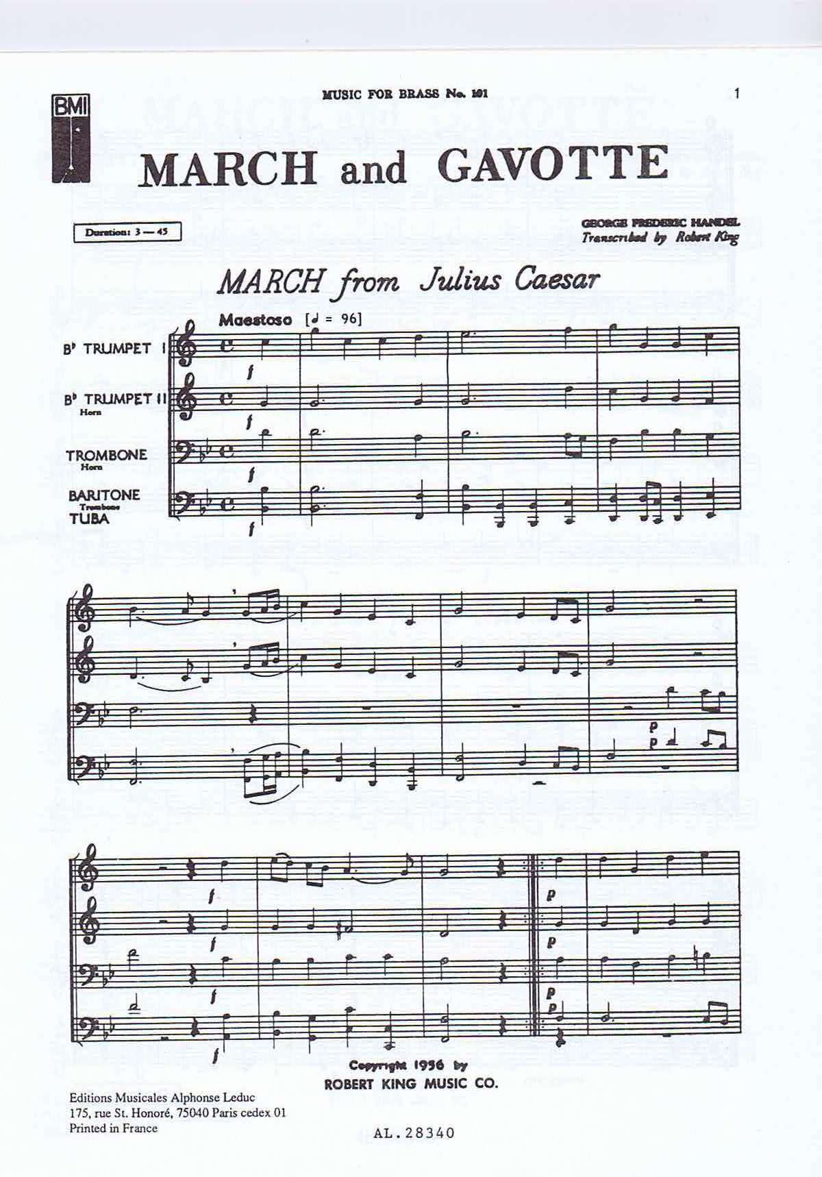 G.F.Handel - Marsch and Gavotte - 2