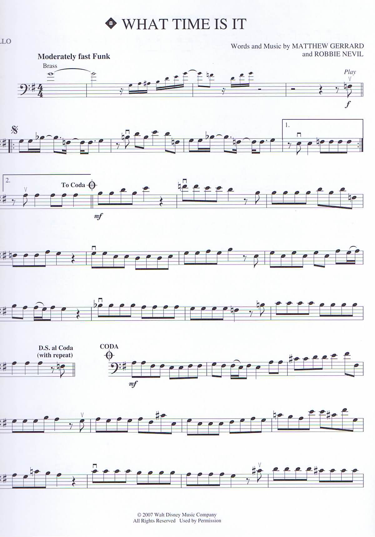 High School Musical, Playalong för cello - 4
