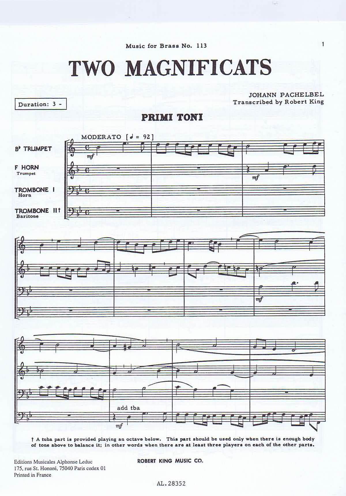 Johann Pachelbel - Two Magnificats - 2