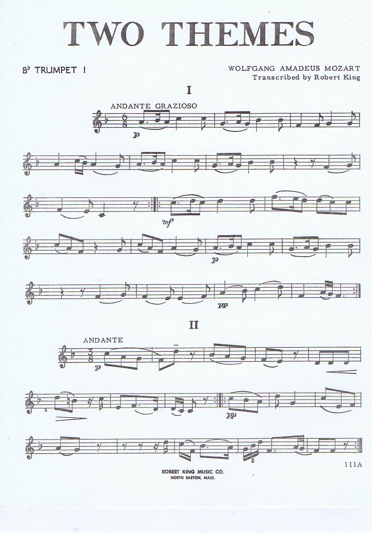 Wolfgang Amadeus Mozart - Two Themes - 3