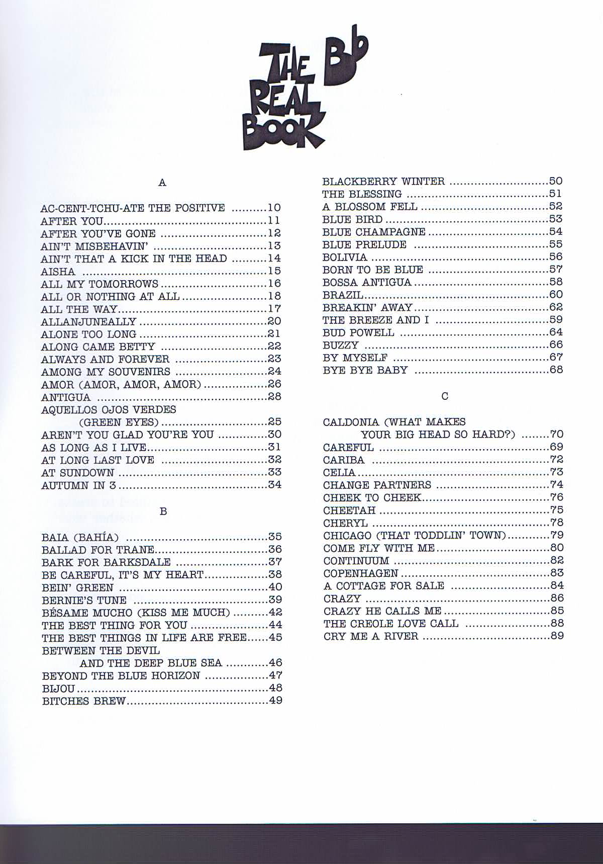 The Real Book - Volume 3, Bb - 2