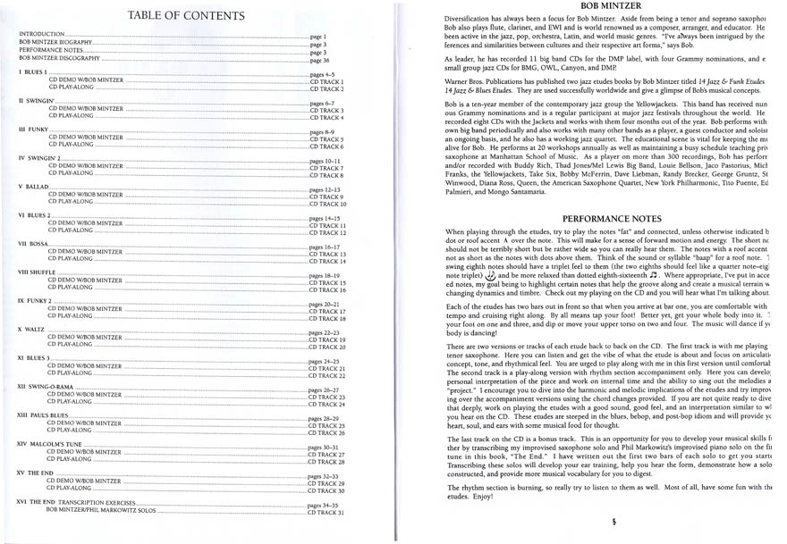 15 Easy Jazz, Blues & Funk Etudes - Bb - 4