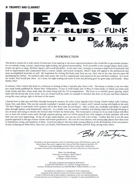 15 Easy Jazz, Blues & Funk Etudes - Bb - 3