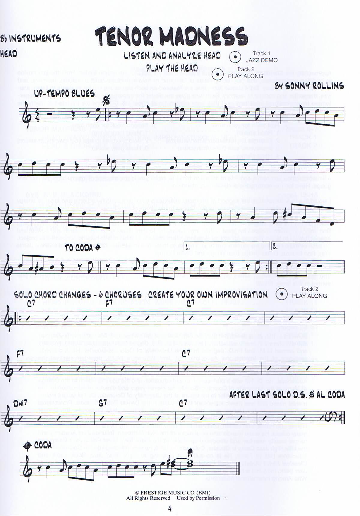 Approaching the standards, Vol 3, Trumpet, Tenorsax, Bb - 3