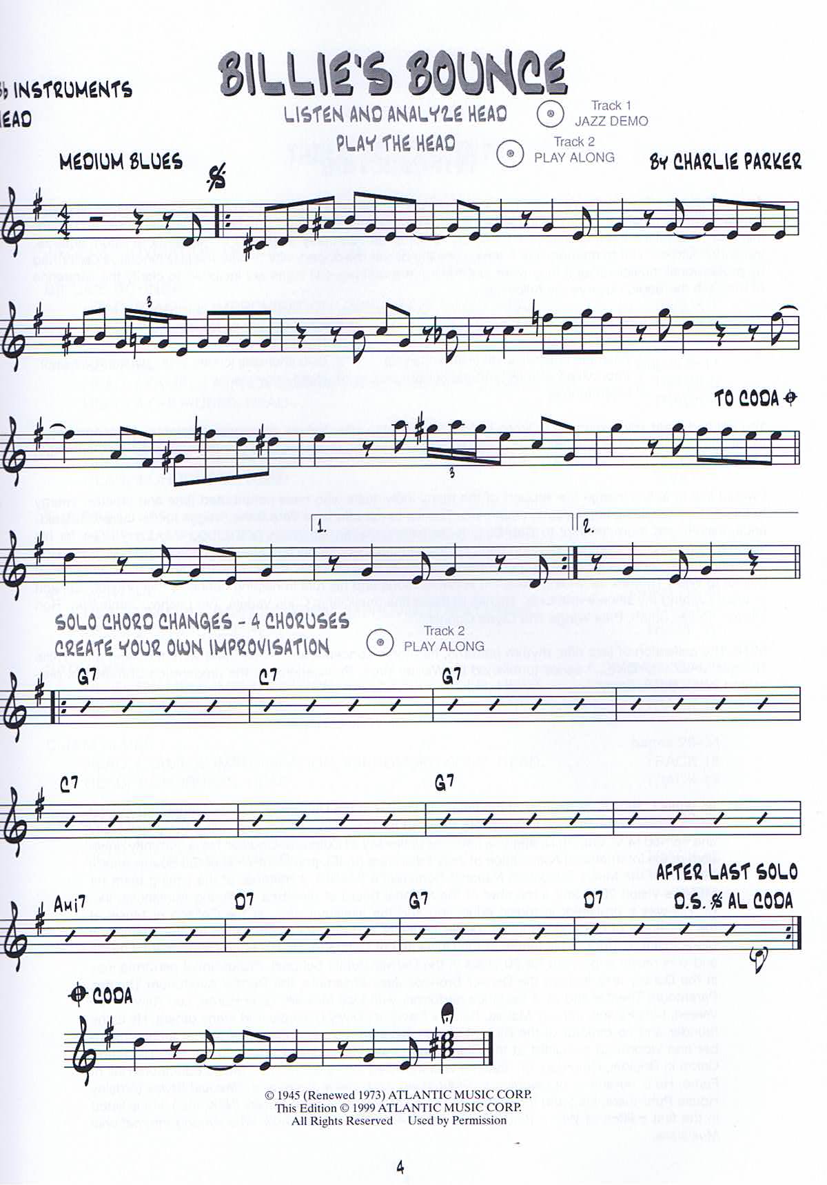 Approaching the standards, Vol 1, Trumpet, Tenorsax, Bb - 3