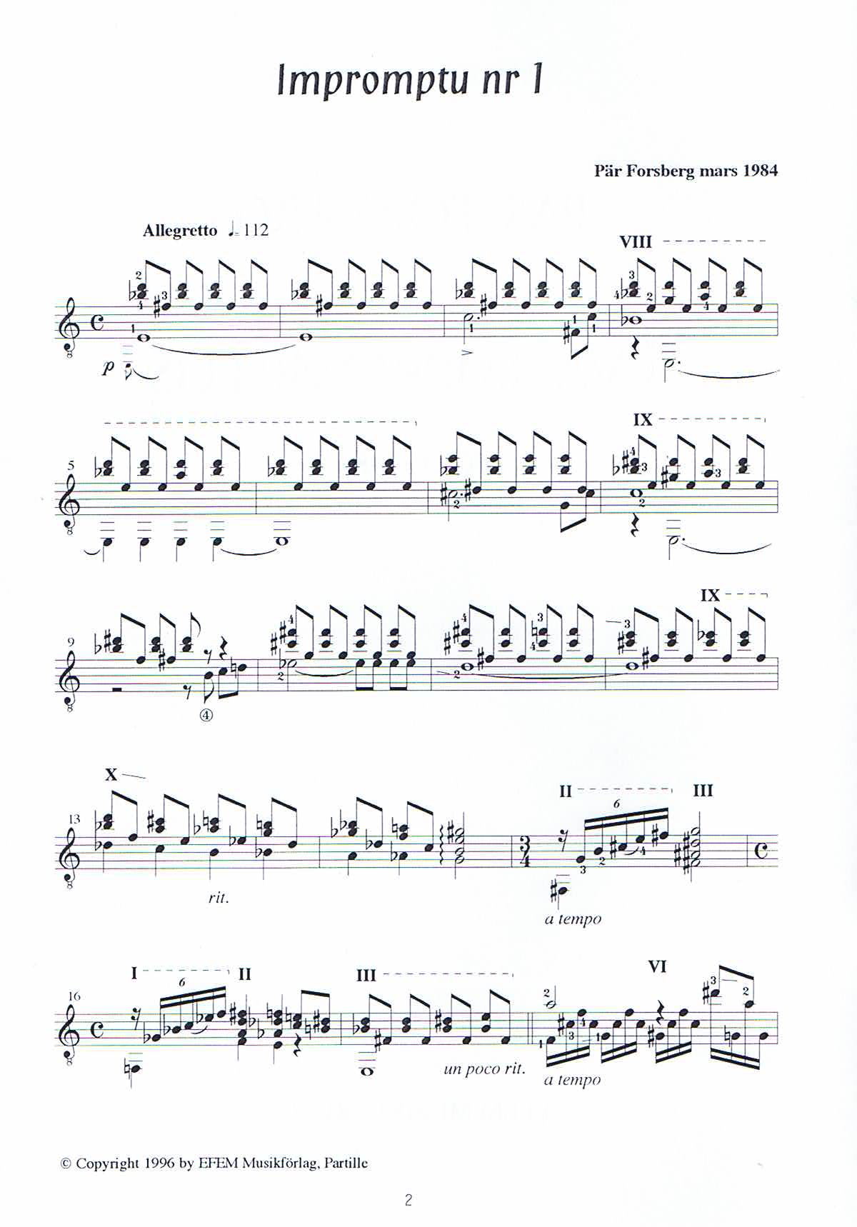 Två Impromptus - 2
