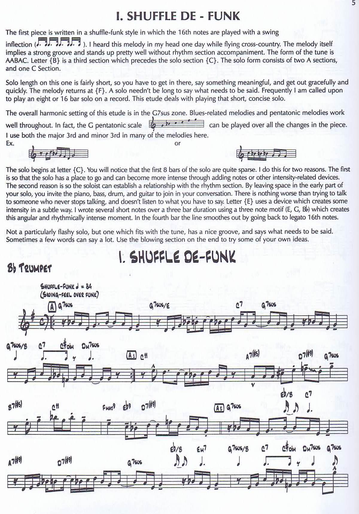 14 Blues & Funk Jazz Etudes, Bb - 3
