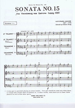 Gottfried Reiche - Sonata nr. 15