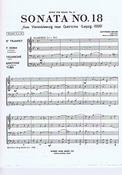 Gottfried Reiche - Sonata nr. 18