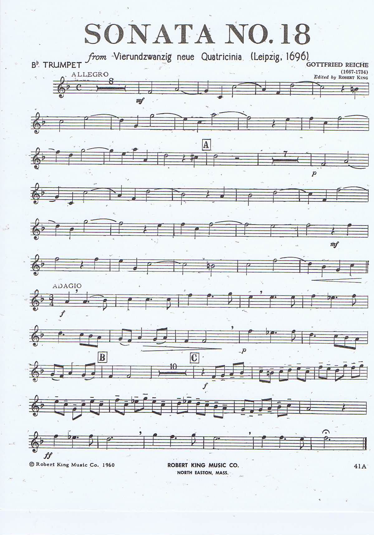 Gottfried Reiche - Sonata nr. 18 - 3
