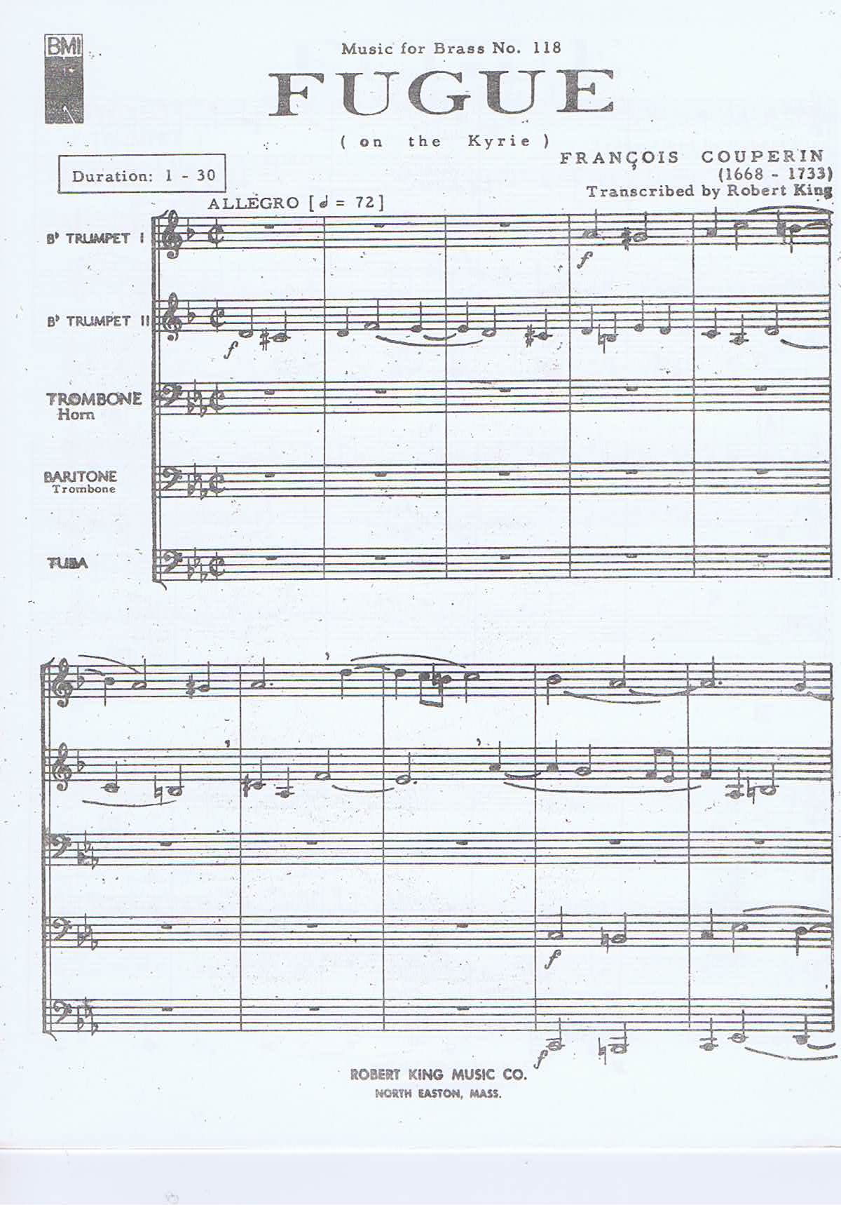 Francois Couperin - Fugue - 2