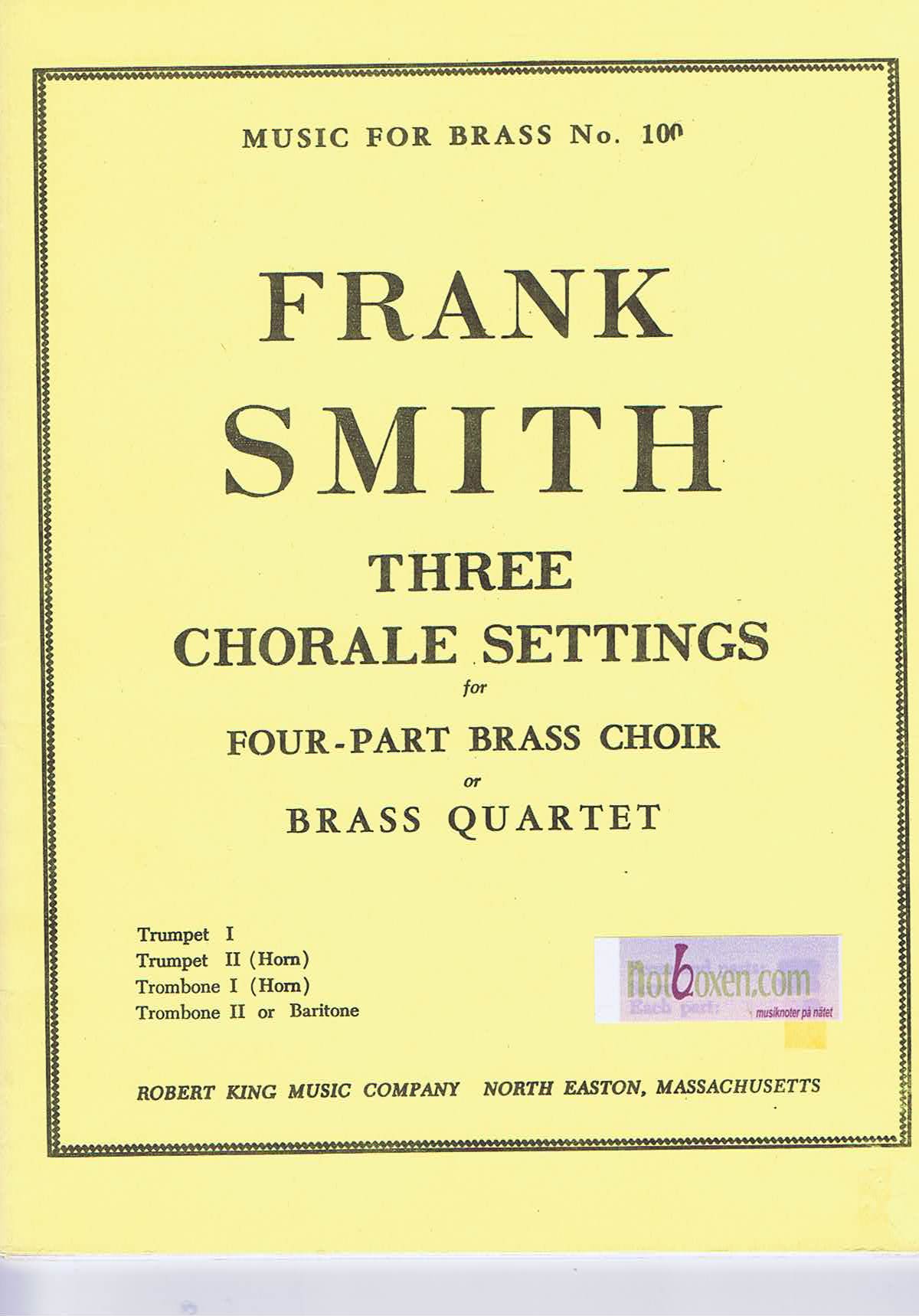 Frank Smith - Three Chorale Settings
