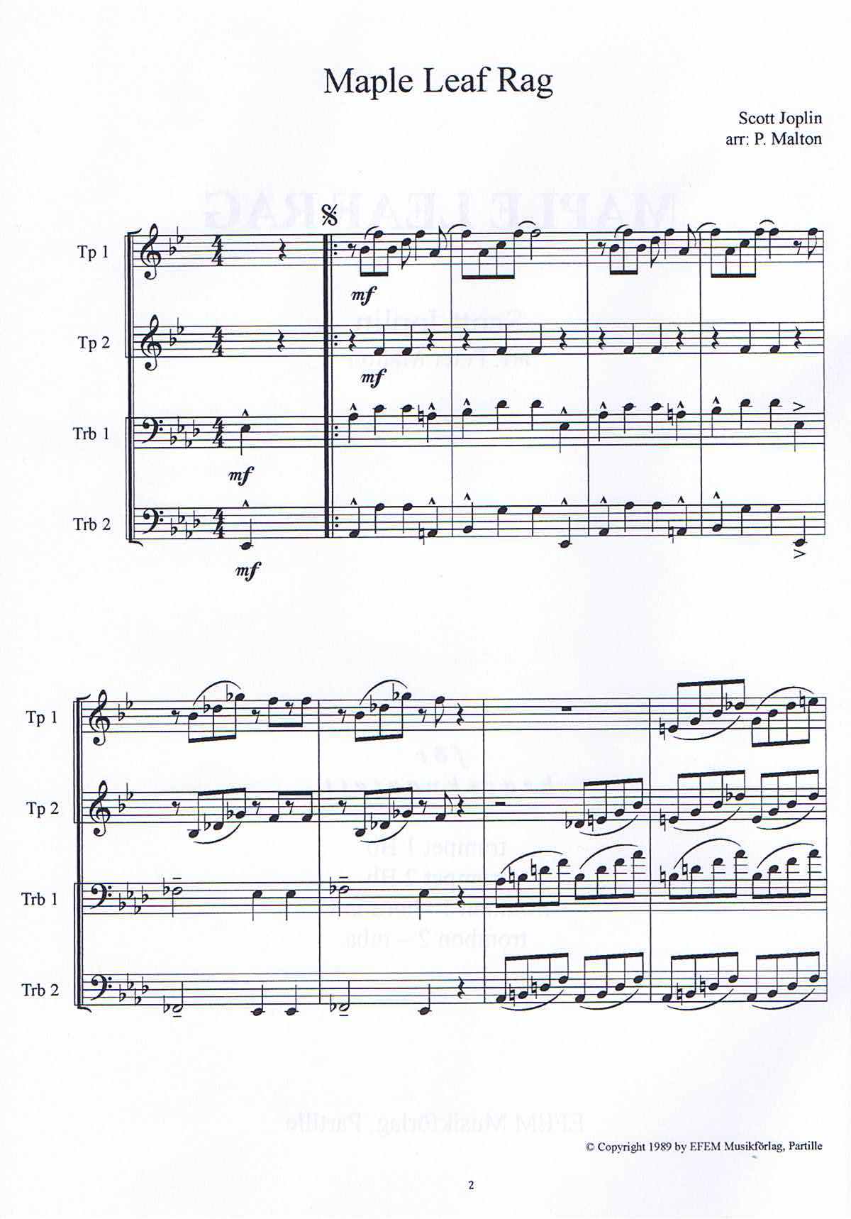 Maple Leaf Rag - 2