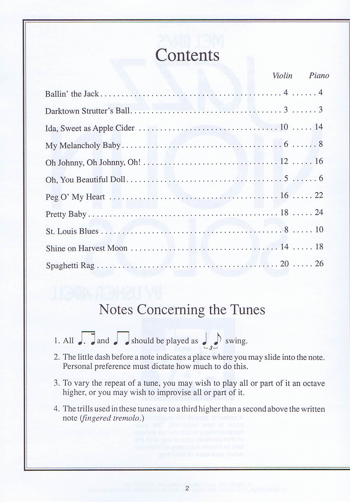 Jazz Violin Solos - 2