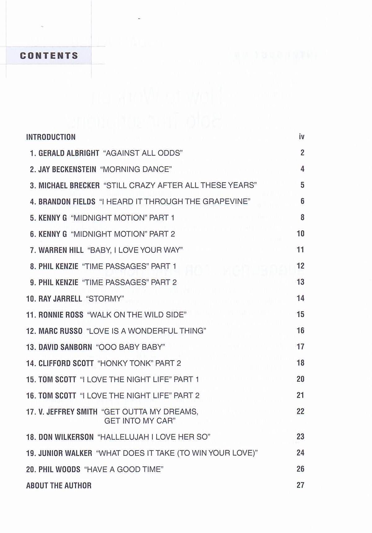 Famous Saxophone Solos - 2