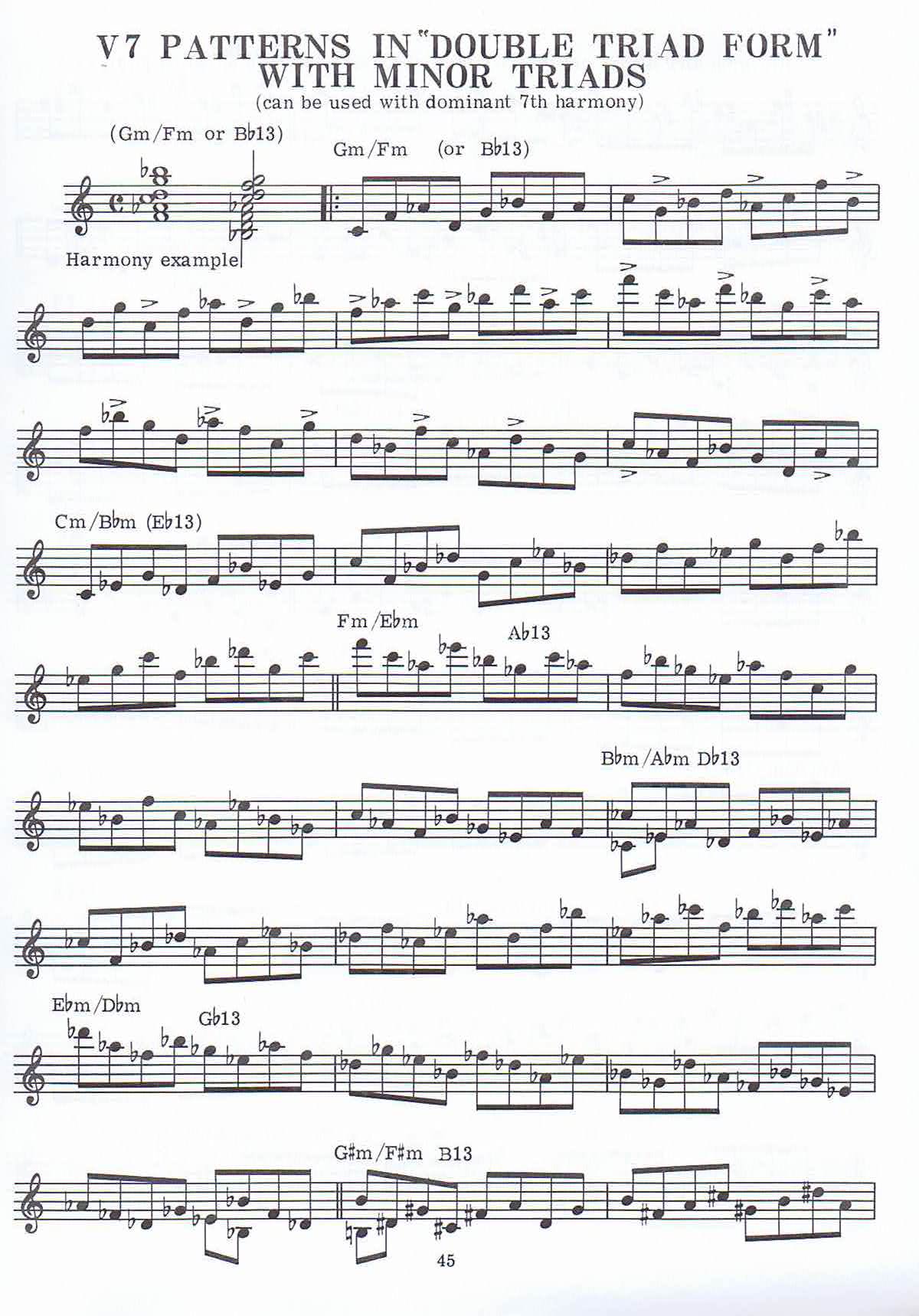 Jazz Development for the Saxophonist - 3