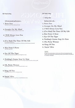 Film Songs, Playalong for Violin