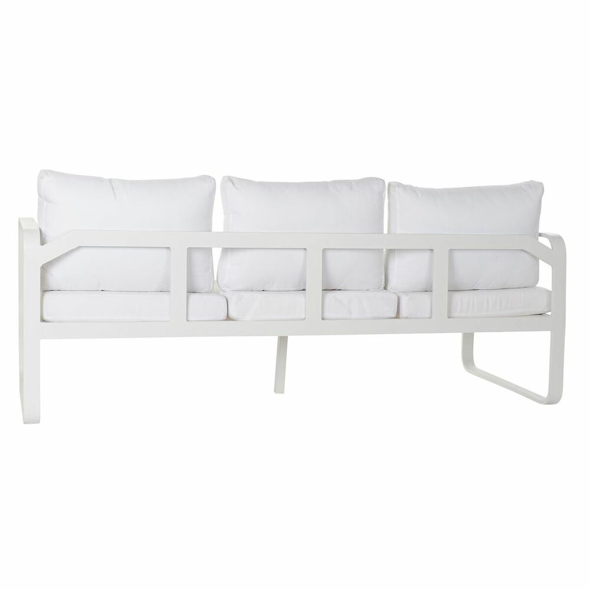 Trädgårdssoffa DKD Home Decor Vit Aluminium 78 cm 184 x 72 x 78 cm - 3