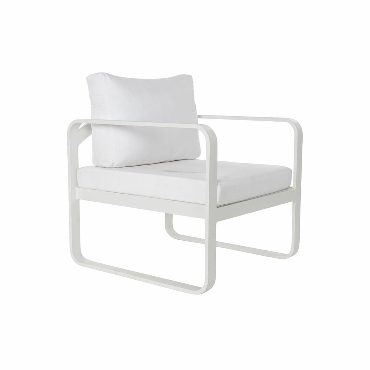 Trädgårdssoffa DKD Home Decor Vit Aluminium 78 cm 184 x 72 x 78 cm - 6