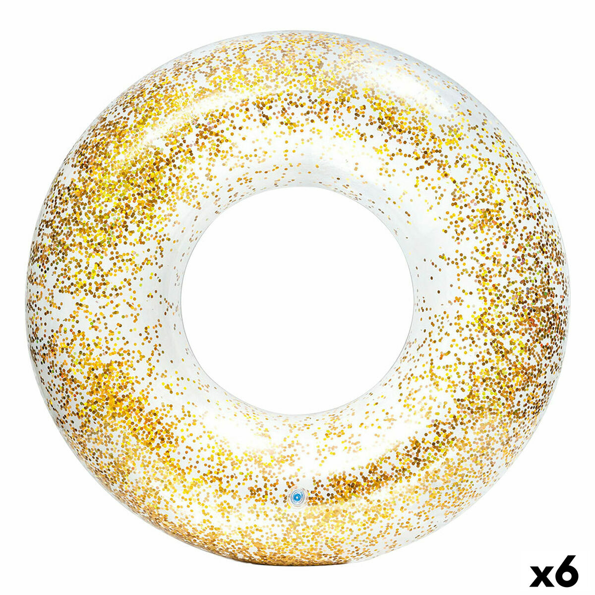 Badring Donut Intex Transparent Glitter Ø 119 cm (6 antal) - 6