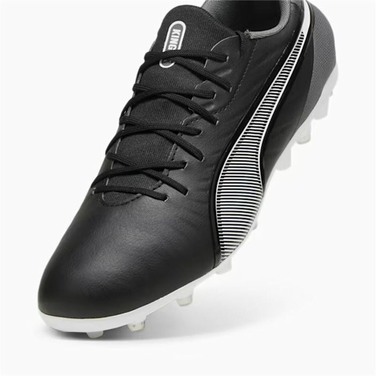 Fotbollsskor för vuxna Puma King Match Mg Svart - 4
