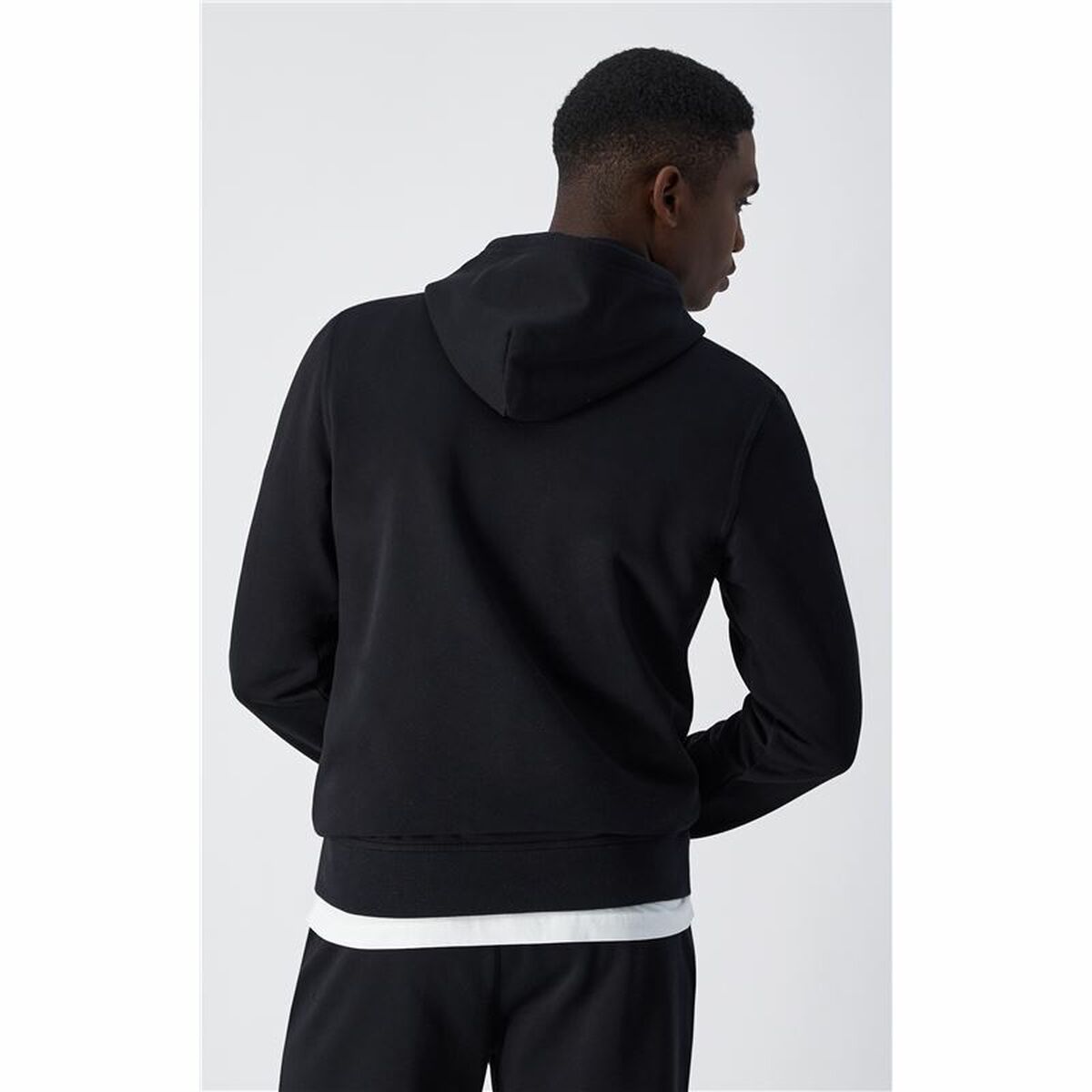 Tröja med huva Herr Champion Hooded Sweatshirt Svart L - 3