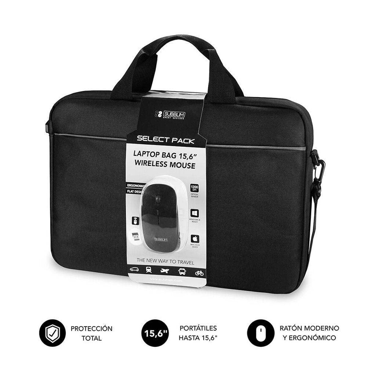 Laptopväska Subblim SUB-LB-2SP0050 Svart