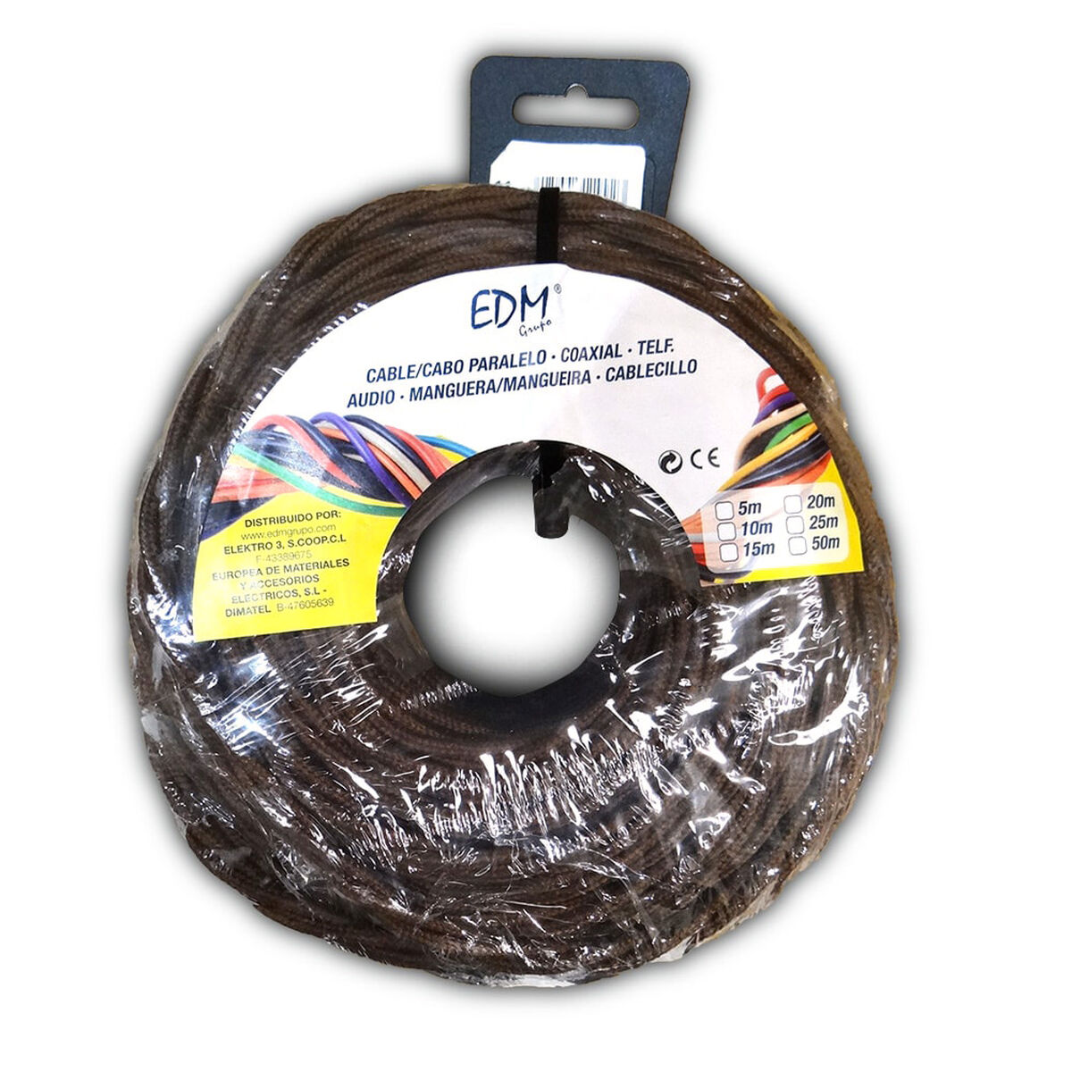 Parallel interfacekabel EDM 11992 11992 Brun 25 m