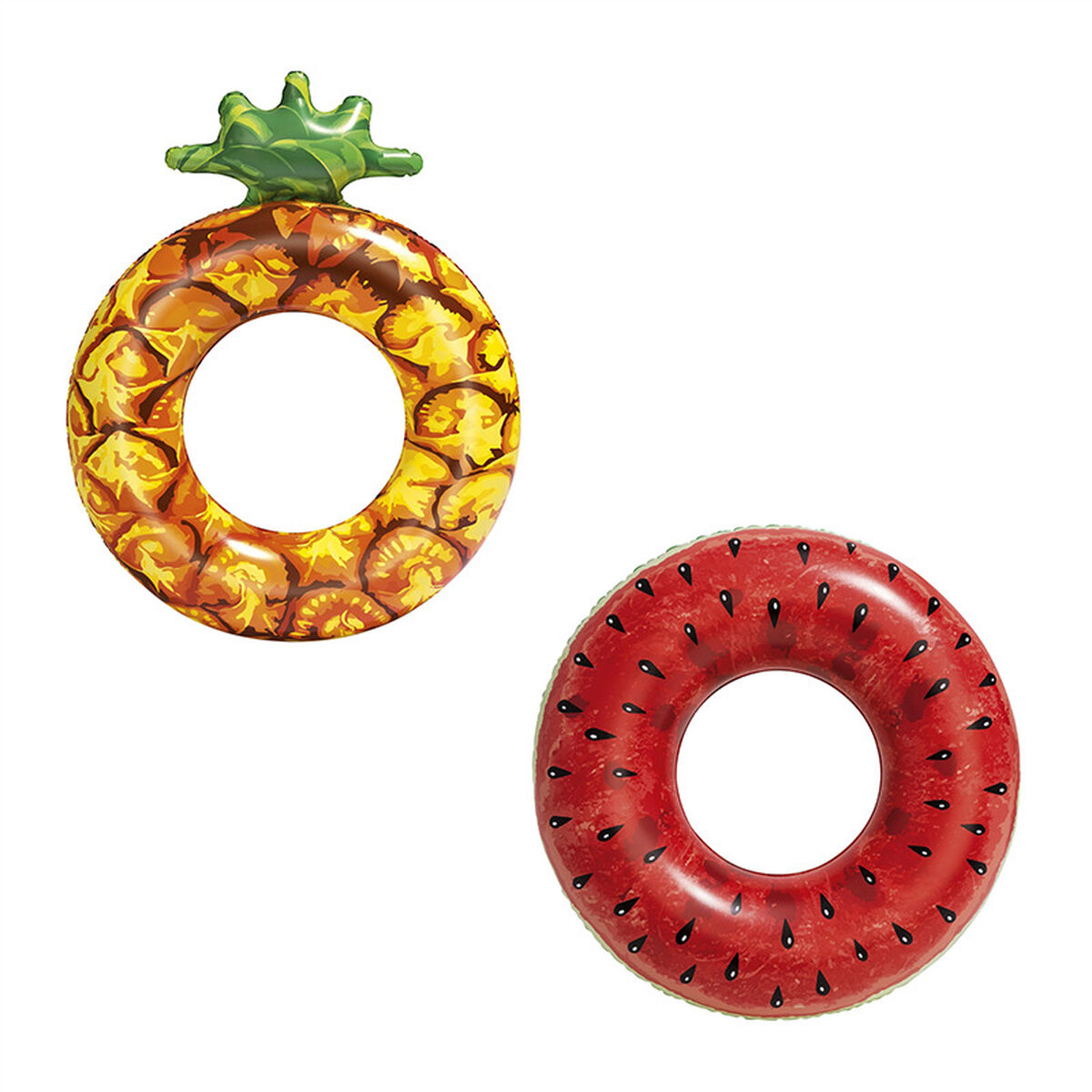 Bestway Uppblåsbar Flotte Vattenmelon och Ananas Olika Färger D116 cm +12 år Strand och Pool 36121
