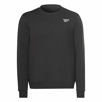 Tröja utan huva Reebok Identity Left Chest Logo Crew Svart M